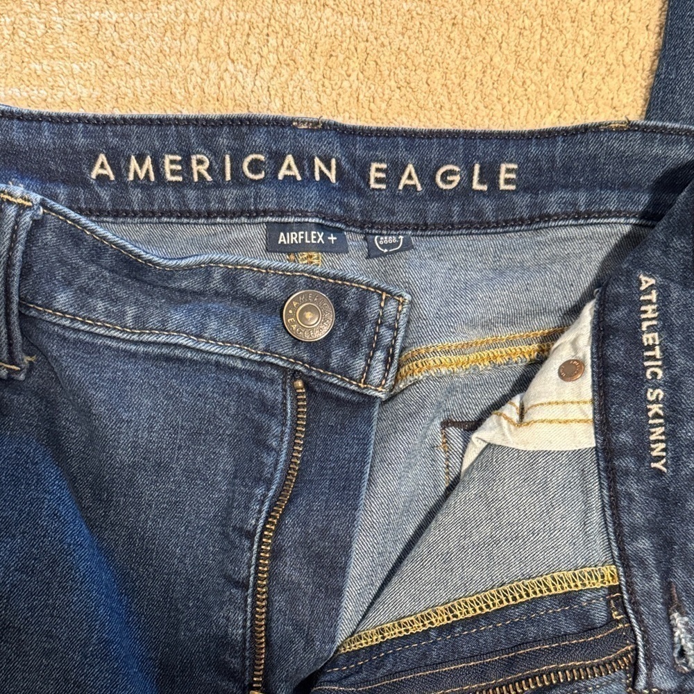 American Eagle Outfitters Airflex Athletic Skinny Jeans. 38x32 - Picture 2 of 5